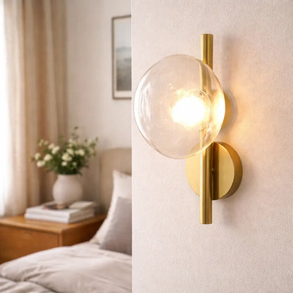 Orb Contemporary Glass Wall Sconce
