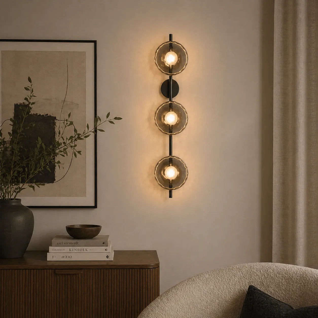 Orb Contemporary Glass Wall Sconce