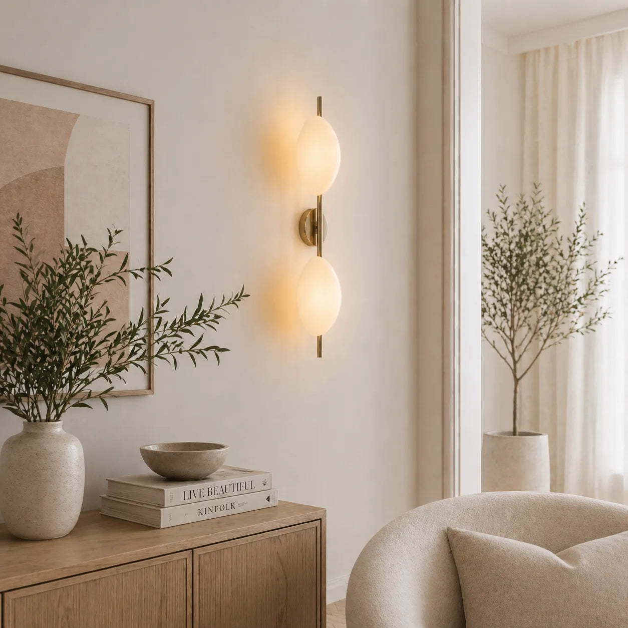 Orb Contemporary Glass Wall Sconce