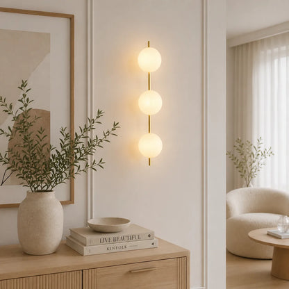 Orb Contemporary Glass Wall Sconce