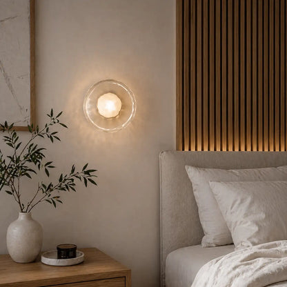Orb Contemporary Glass Wall Sconce