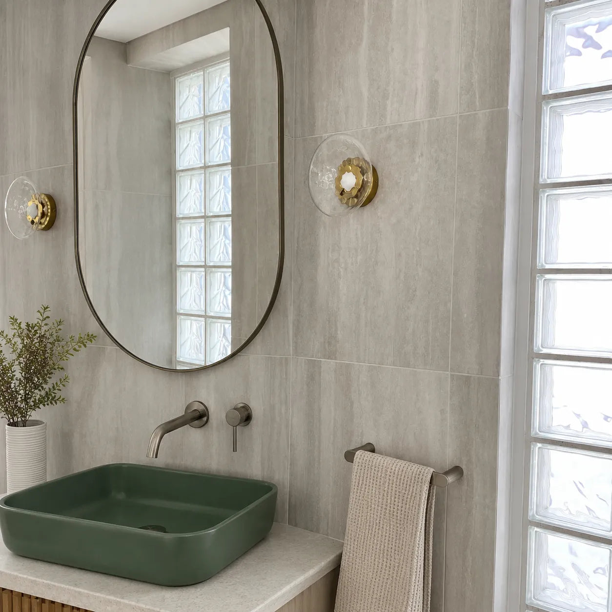 Orb Contemporary Glass Wall Sconce
