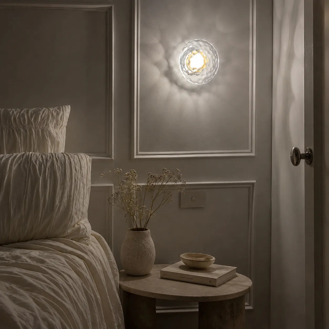 Orb Contemporary Glass Wall Sconce
