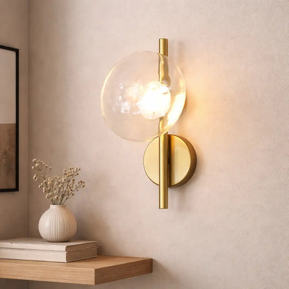 Orb Contemporary Glass Wall Sconce
