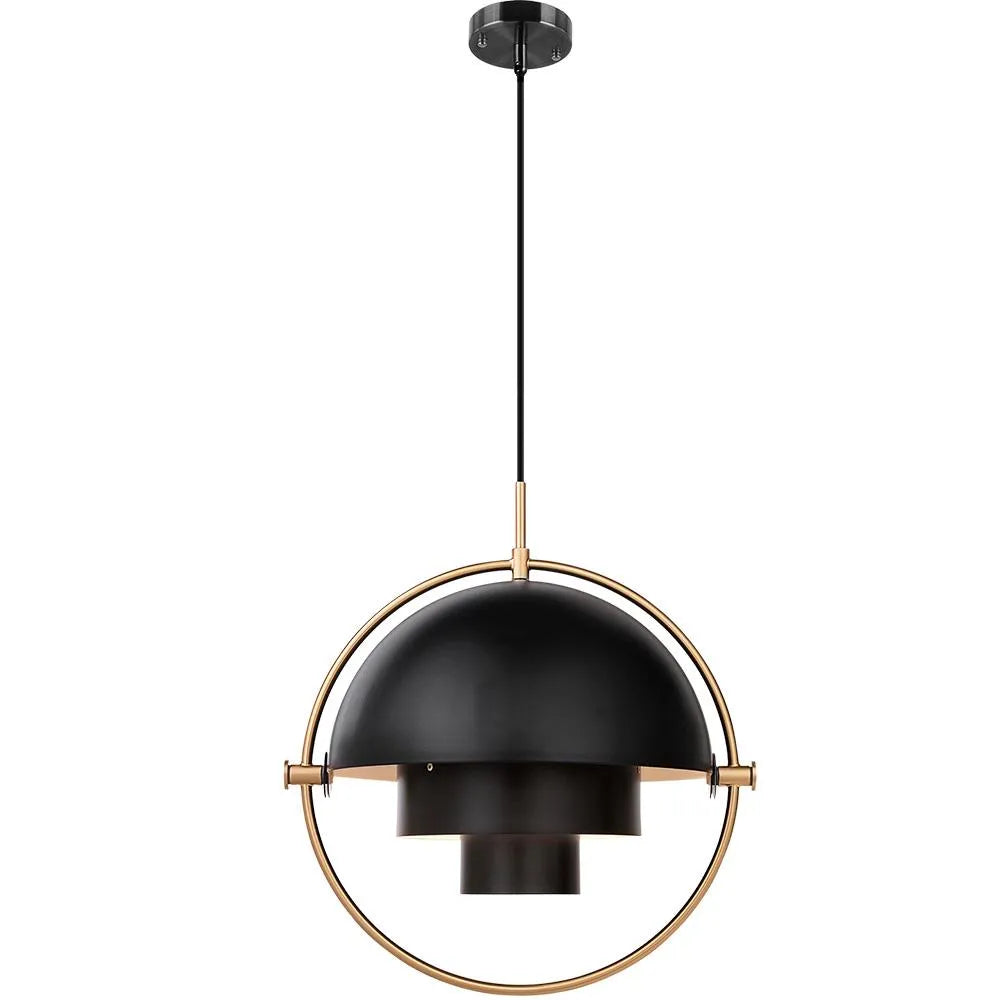 Brenna Modern Metal Saturn Orb Pendant Light