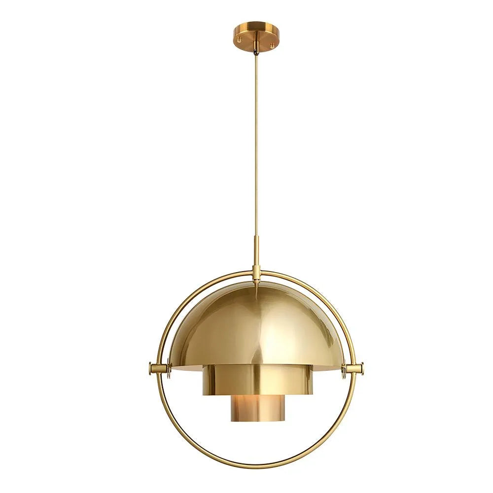Brenna Modern Metal Saturn Orb Pendant Light