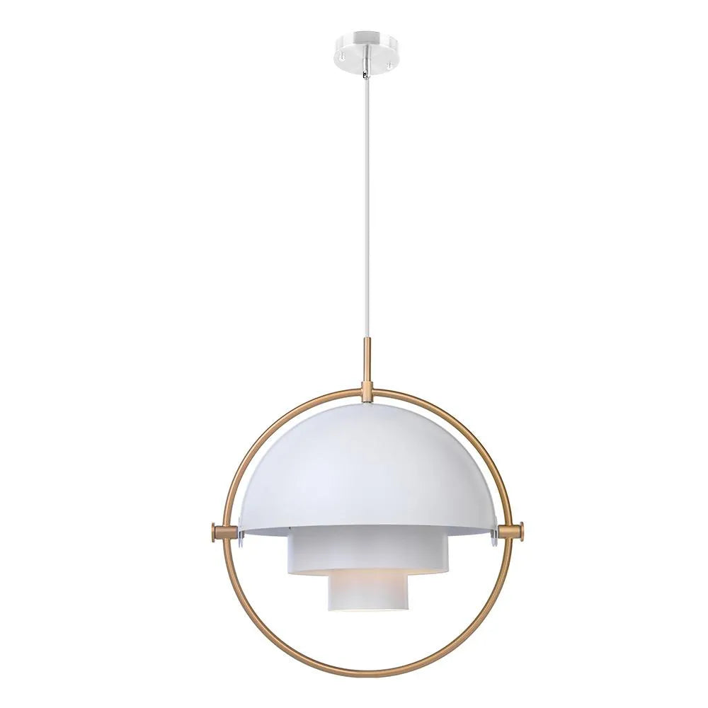Brenna Modern Metal Saturn Orb Pendant Light