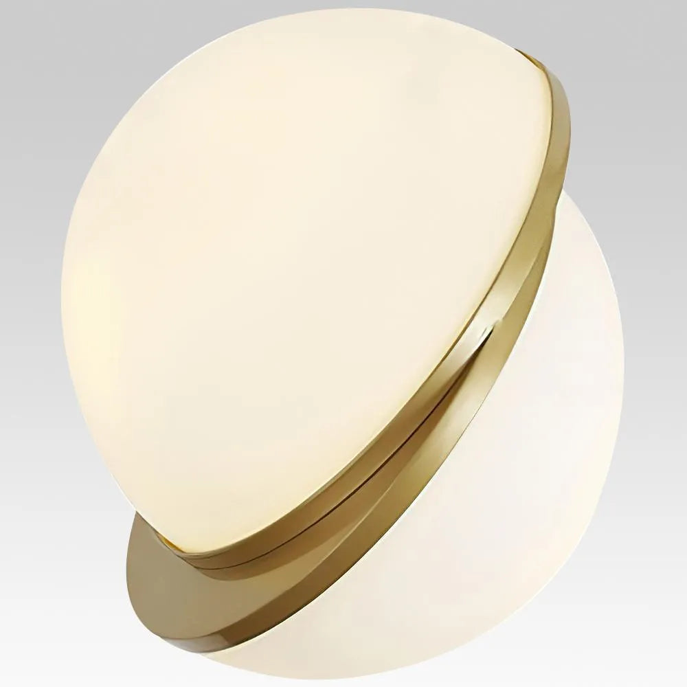 Orbit Modern Brass & Acrylic Globe Pendant Light