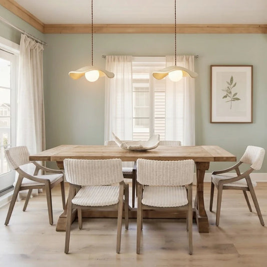 Organic Wabi-Sabi Resin Pendant Light