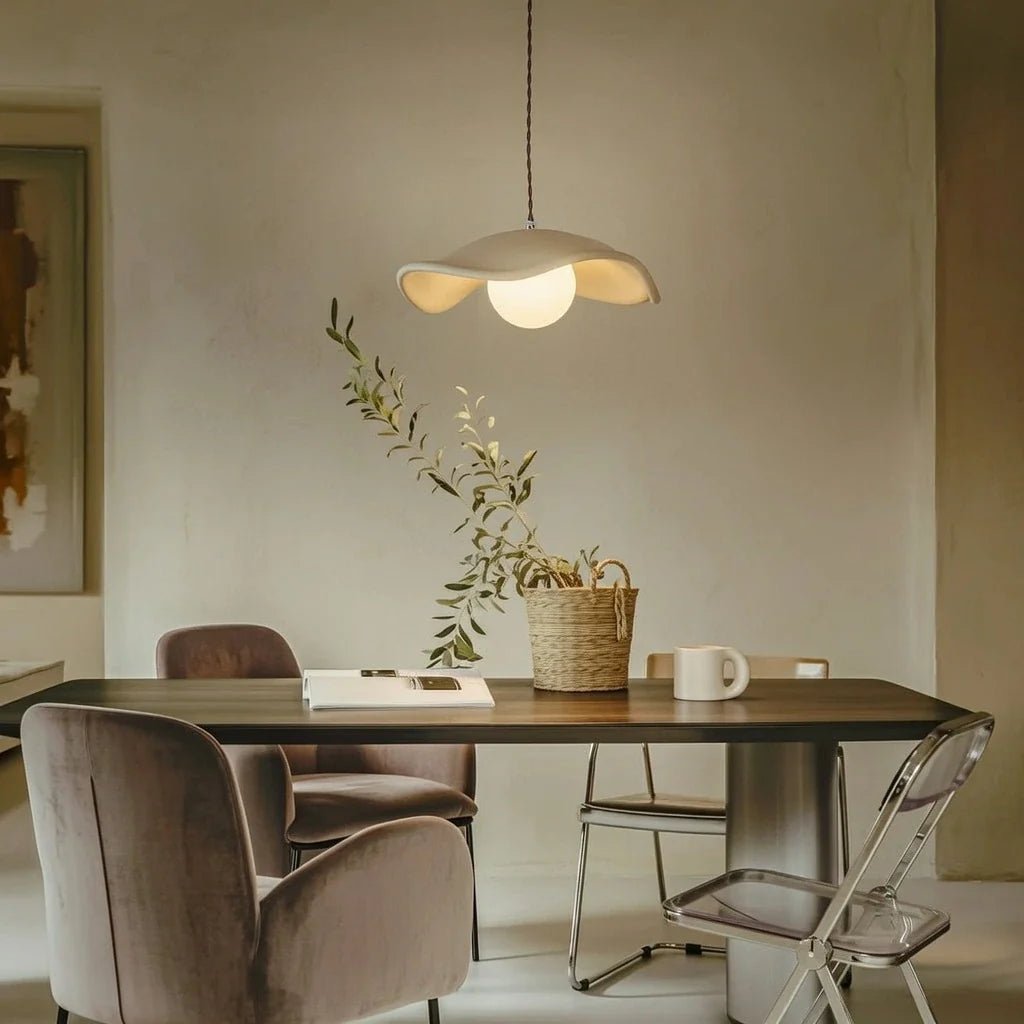Dara Wabi-Sabi Sculptural Resin Pendant Light