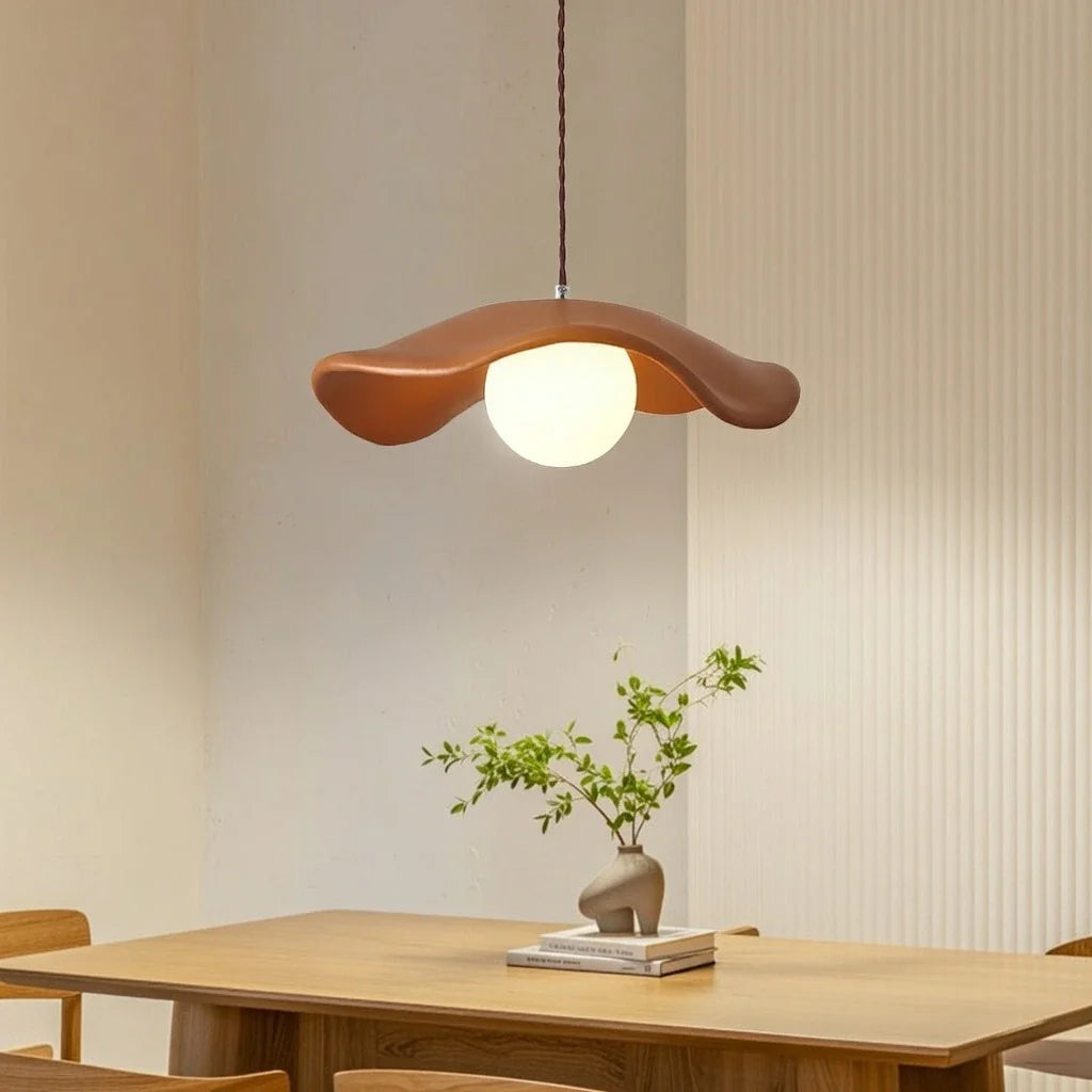 Dara Wabi-Sabi Sculptural Resin Pendant Light