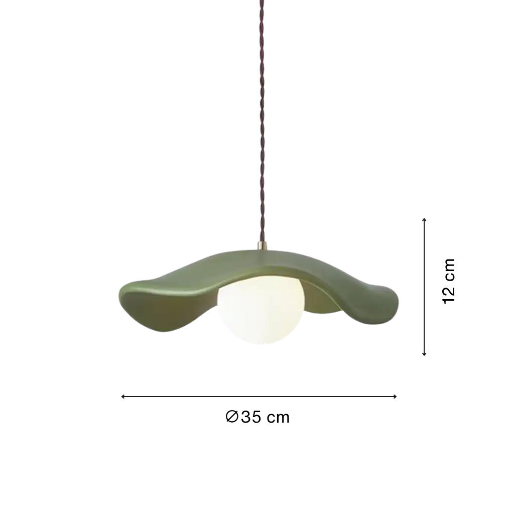Organic Wabi-Sabi Resin Pendant Light
