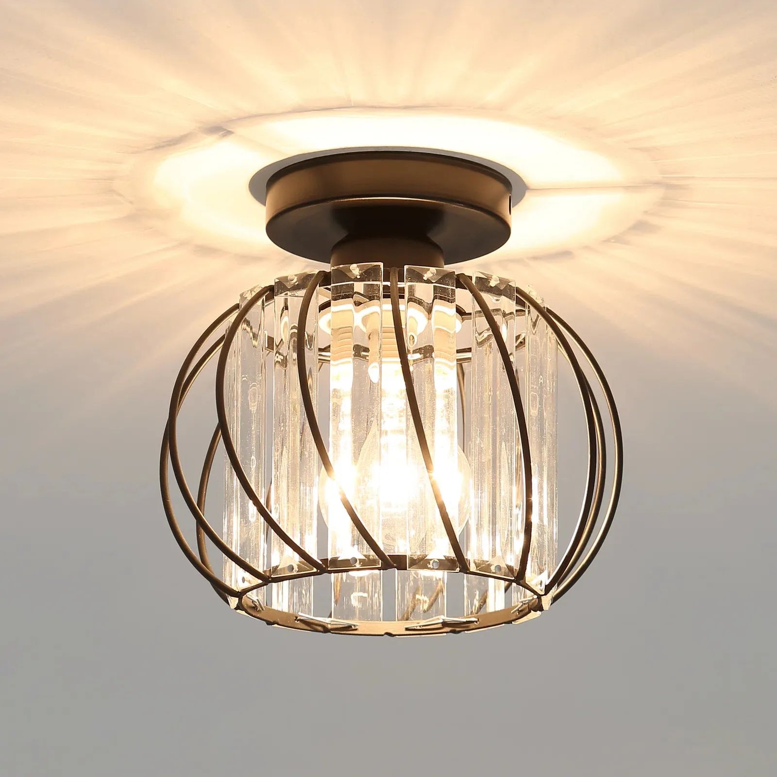 Orla Nordic Glass Flush Mount Ceiling Light