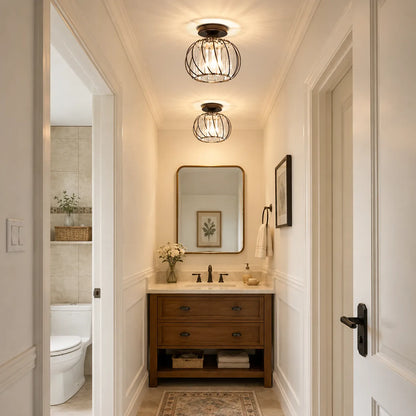 Orla Nordic Glass Flush Mount Ceiling Light