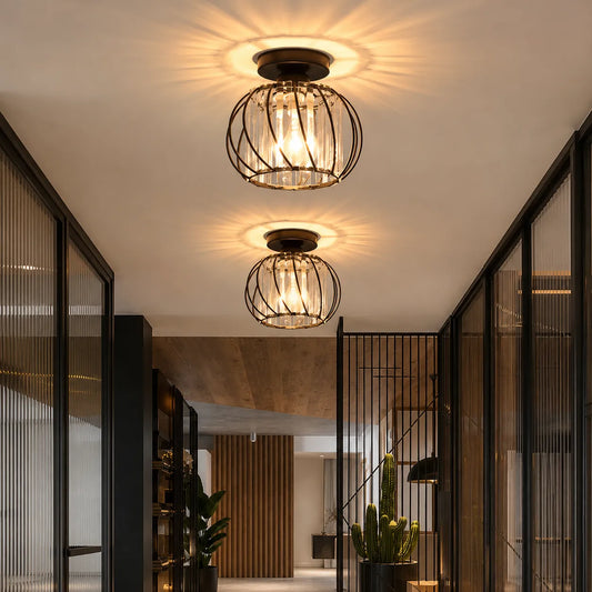 Orla Nordic Glass Flush Mount Ceiling Light
