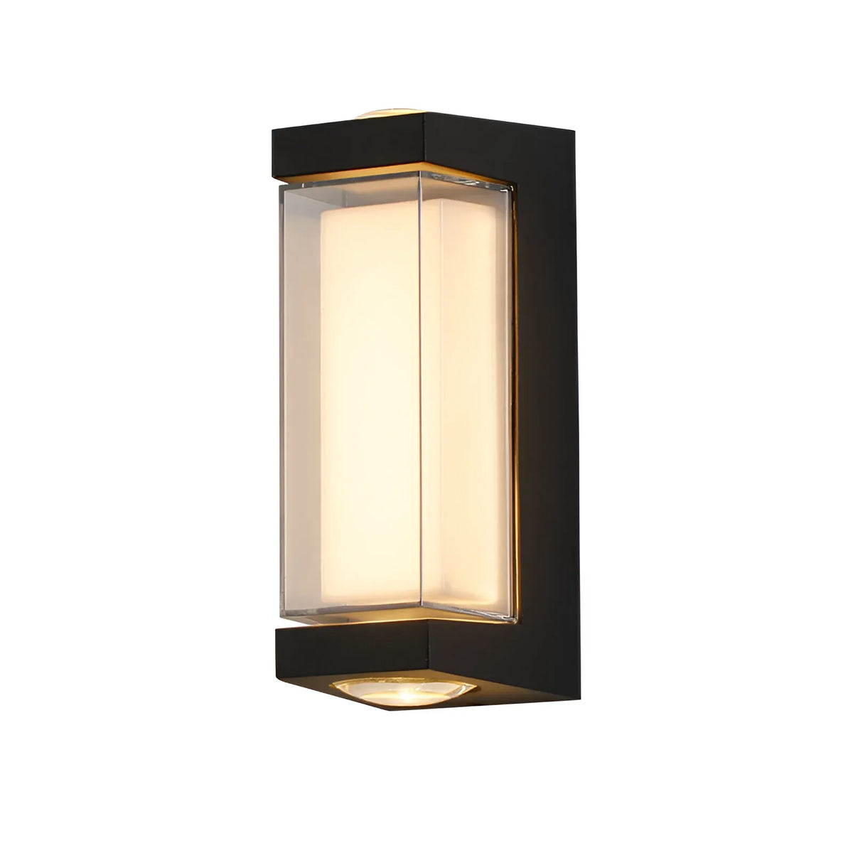 Oona Minimalist Frosted Acrylic Up & Down LED Outdoor Wall Light