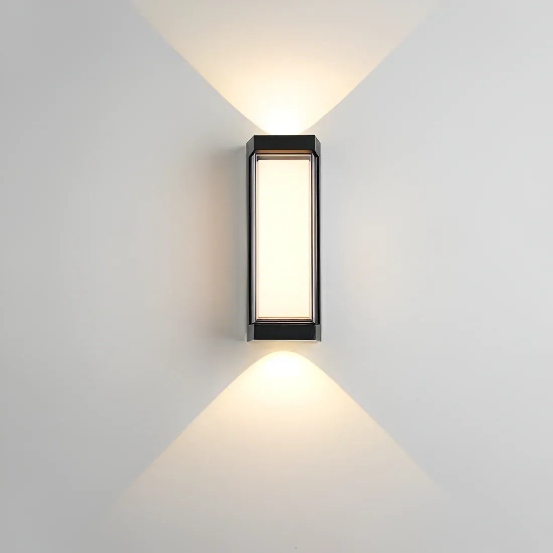 Oona Minimalist Frosted Acrylic Up & Down LED Outdoor Wall Light