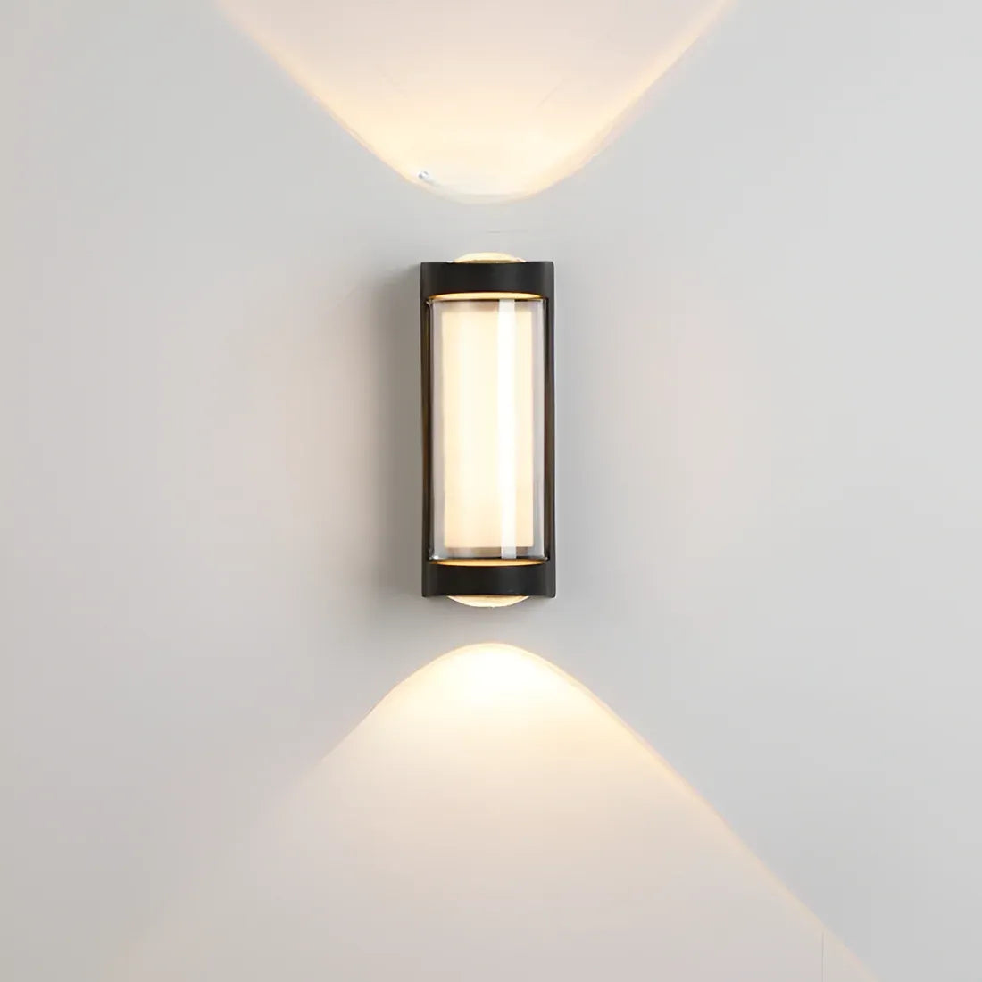 Oona Minimalist Frosted Acrylic Up & Down LED Outdoor Wall Light