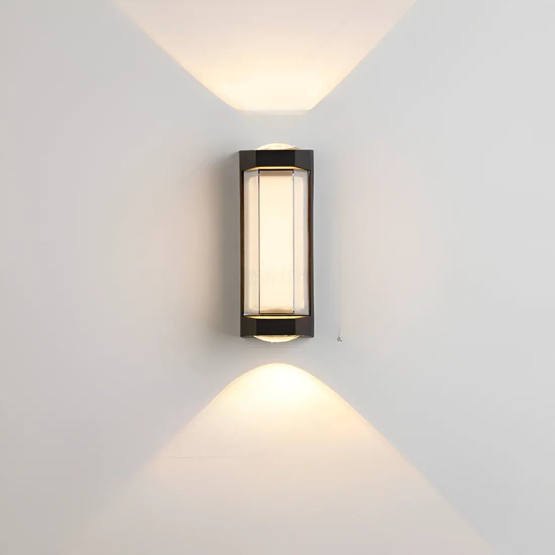 Oona Minimalist Frosted Acrylic Up & Down LED Outdoor Wall Light