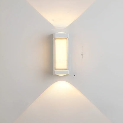 Outdoor Waterproof Acrylic Wall Light with Up and Down Glow