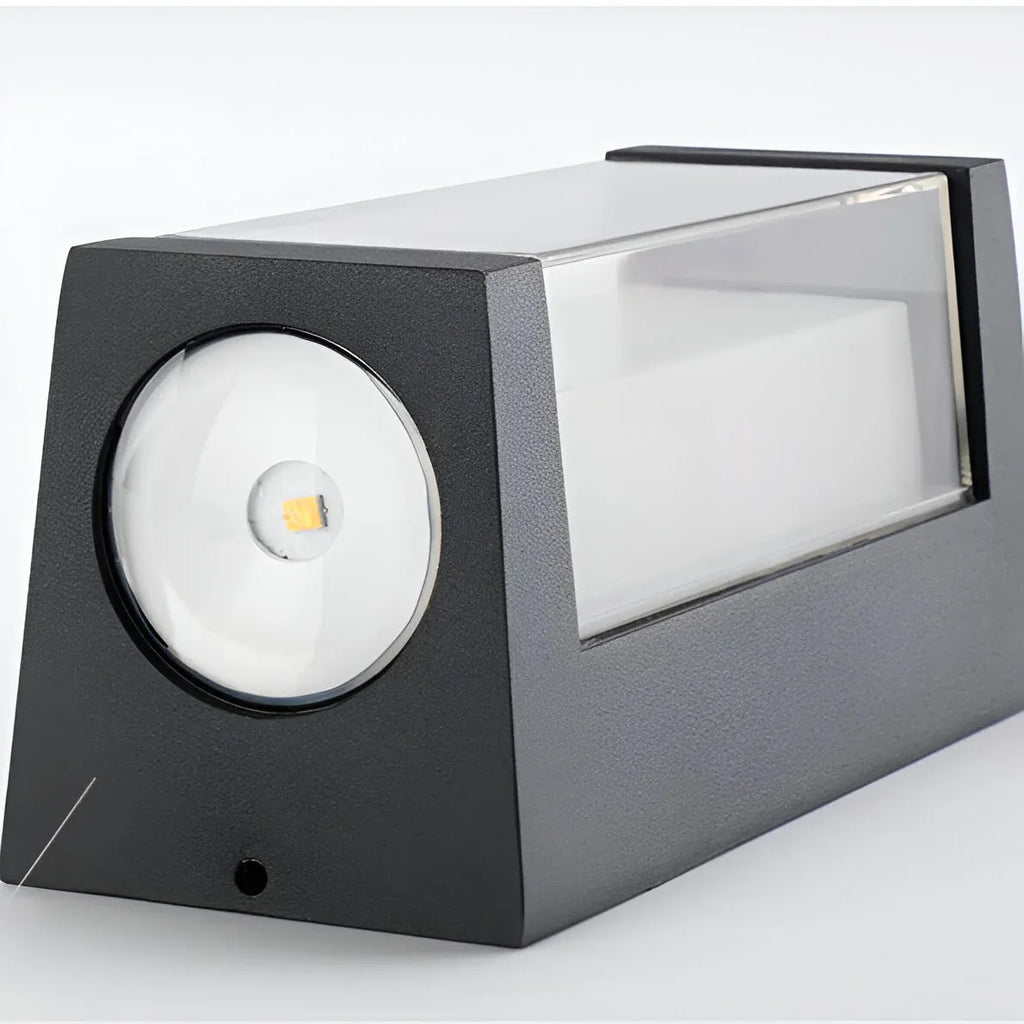 Oona Minimalist Frosted Acrylic Up & Down LED Outdoor Wall Light