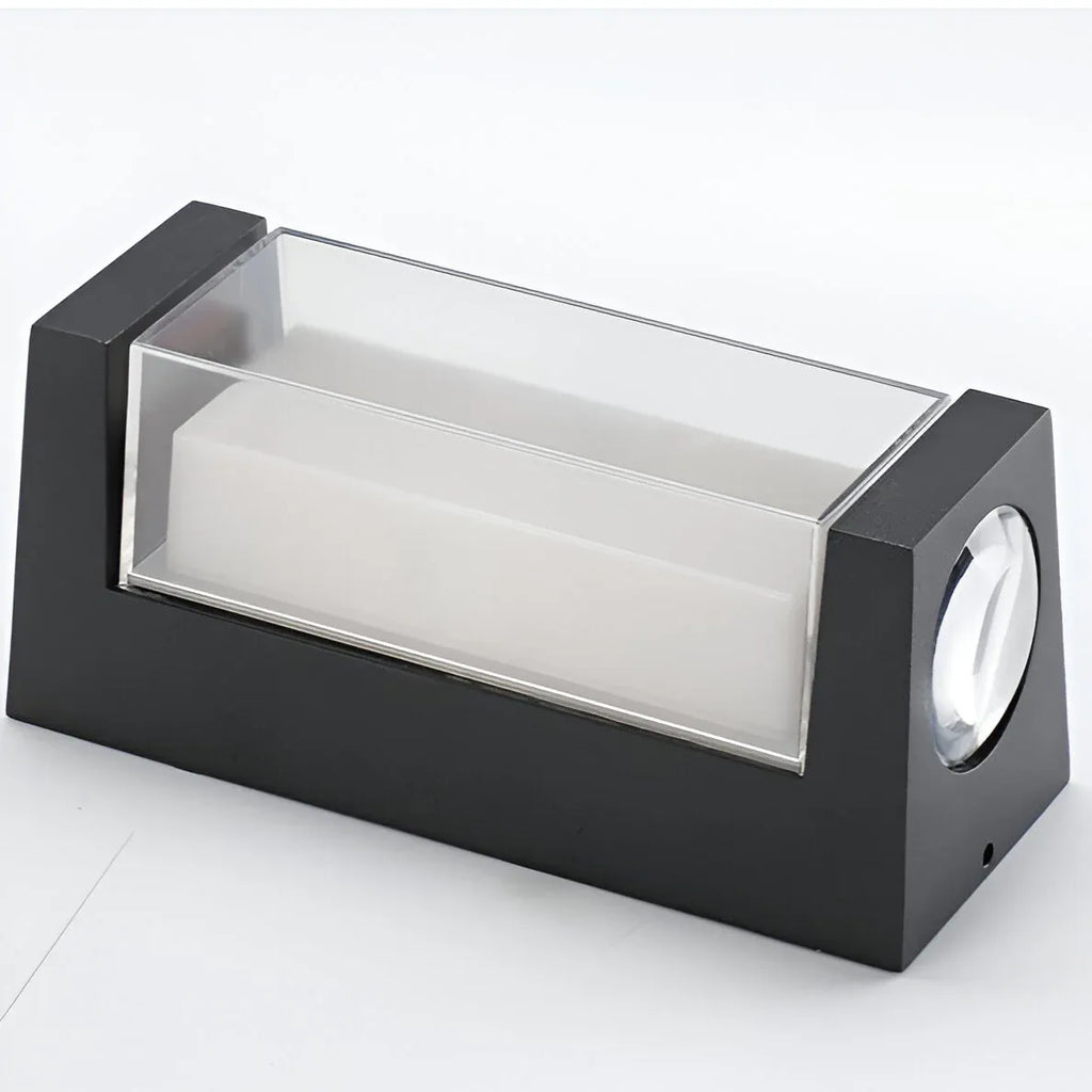 Oona Minimalist Frosted Acrylic Up & Down LED Outdoor Wall Light