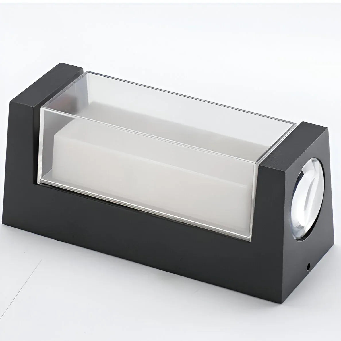 Oona Minimalist Frosted Acrylic Up & Down LED Outdoor Wall Light