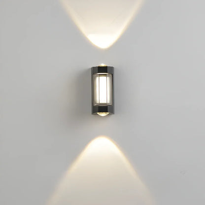 Outdoor Waterproof Acrylic Wall Light with Up and Down Glow