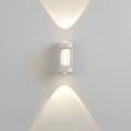 Oona Minimalist Frosted Acrylic Up & Down LED Outdoor Wall Light