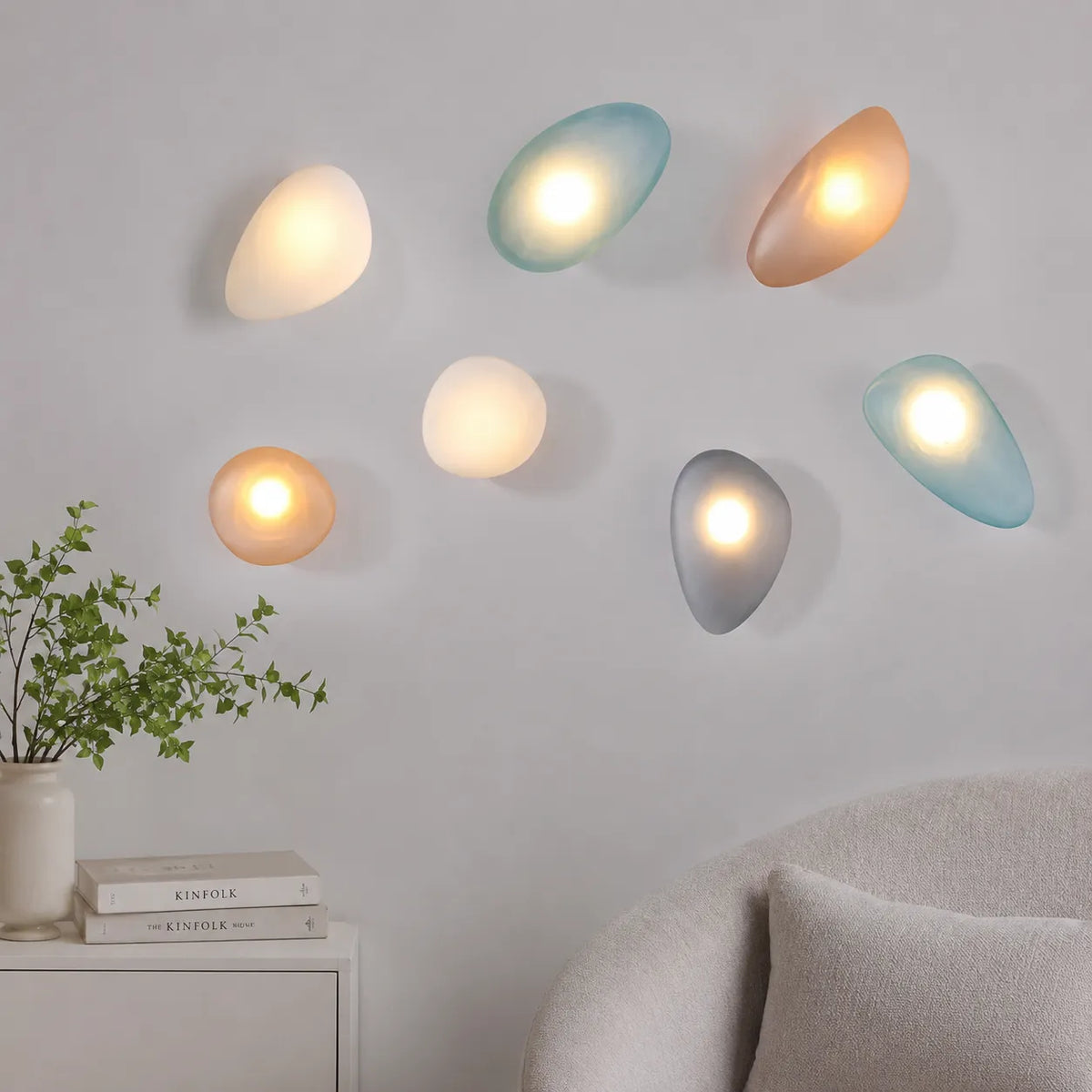 Wanda Nordic Stained Glass LED Wall Light