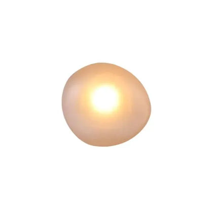 Pebble Glass Wall Light with Soft Ambient Glow