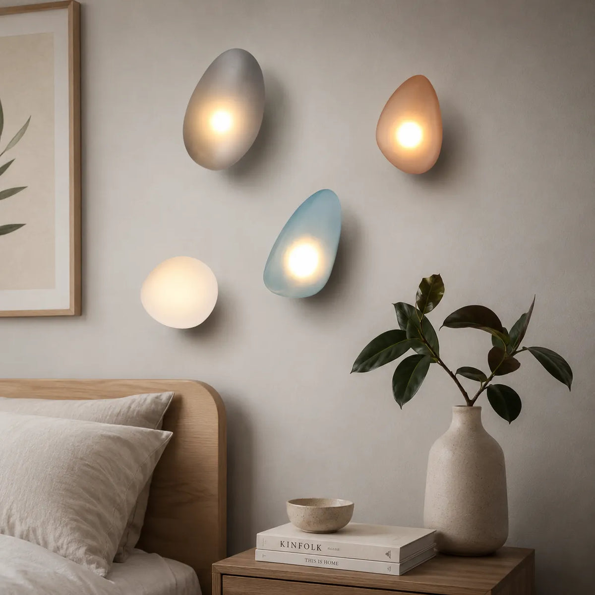 Wanda Nordic Stained Glass LED Wall Light