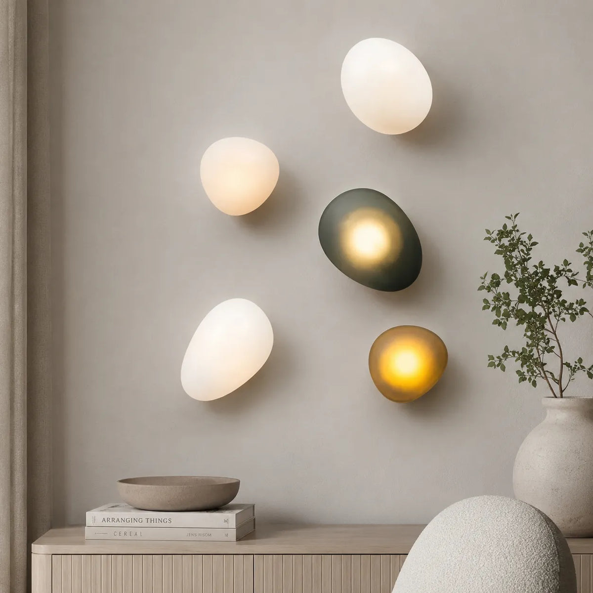 Wanda Nordic Stained Glass LED Wall Light