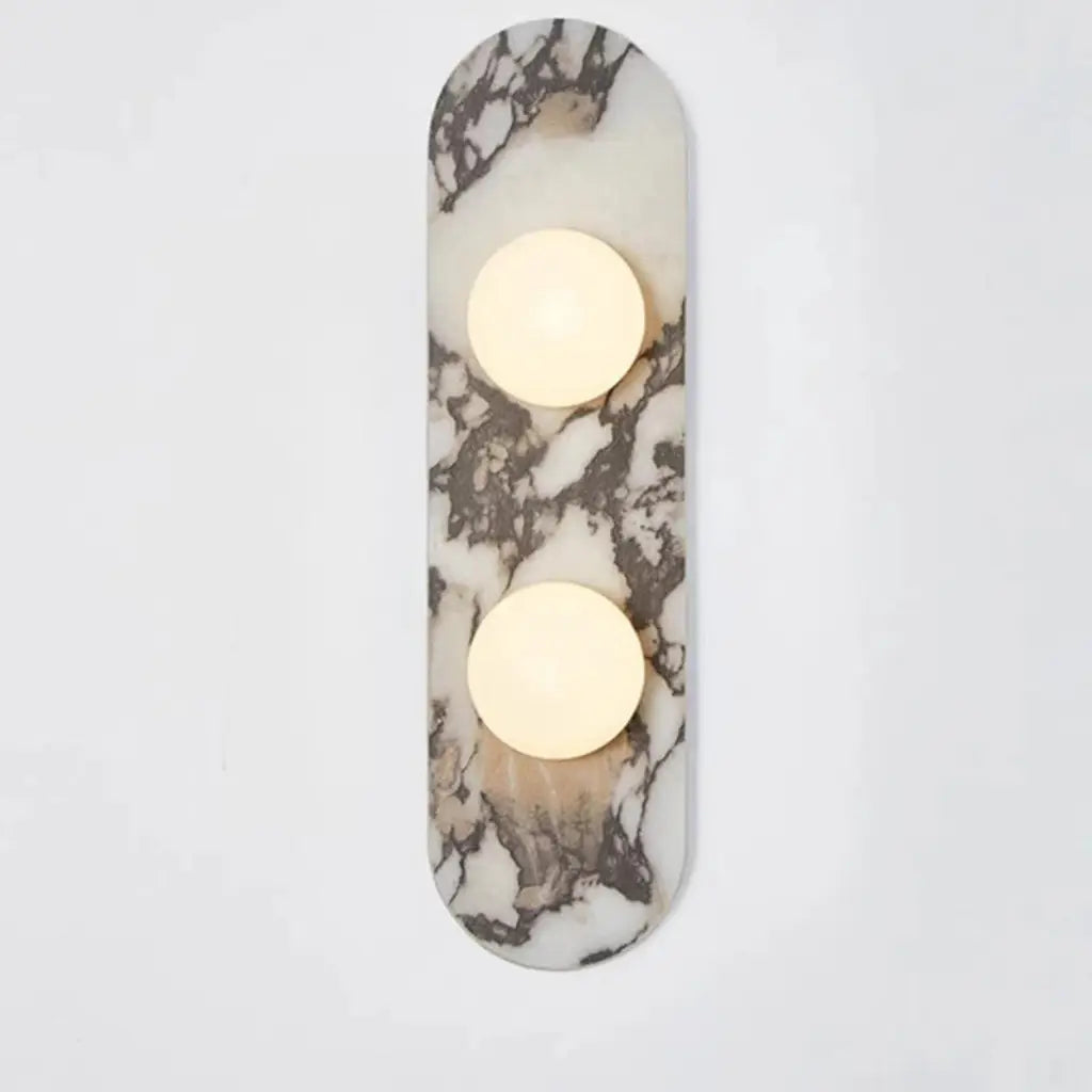 Desmond Mid-Century Marble & Glass Globe Wall Sconce