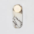 Desmond Mid-Century Marble & Glass Globe Wall Sconce