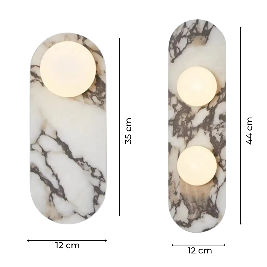 Perla Modern Marble Wall Sconce Light