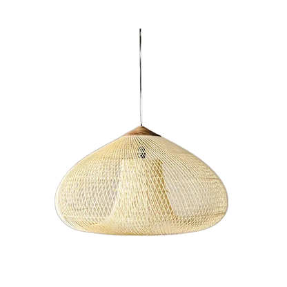 Rattan Pendant Light with Woven Shade Design