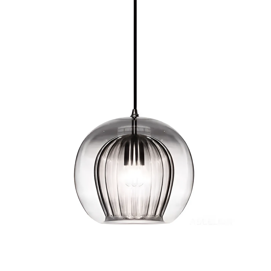 Avala Retro Glass Globe Pendant Light