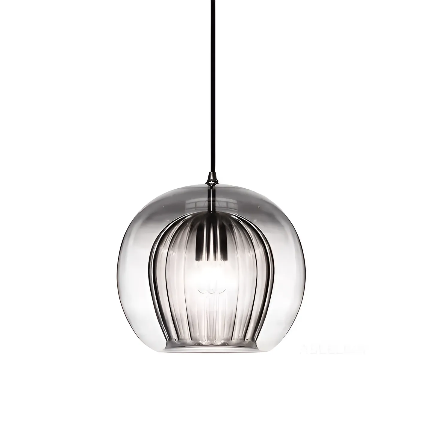 Avala Retro Glass Globe Pendant Light
