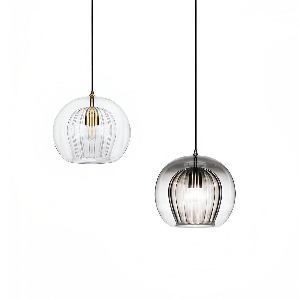 Avala Retro Glass Globe Pendant Light