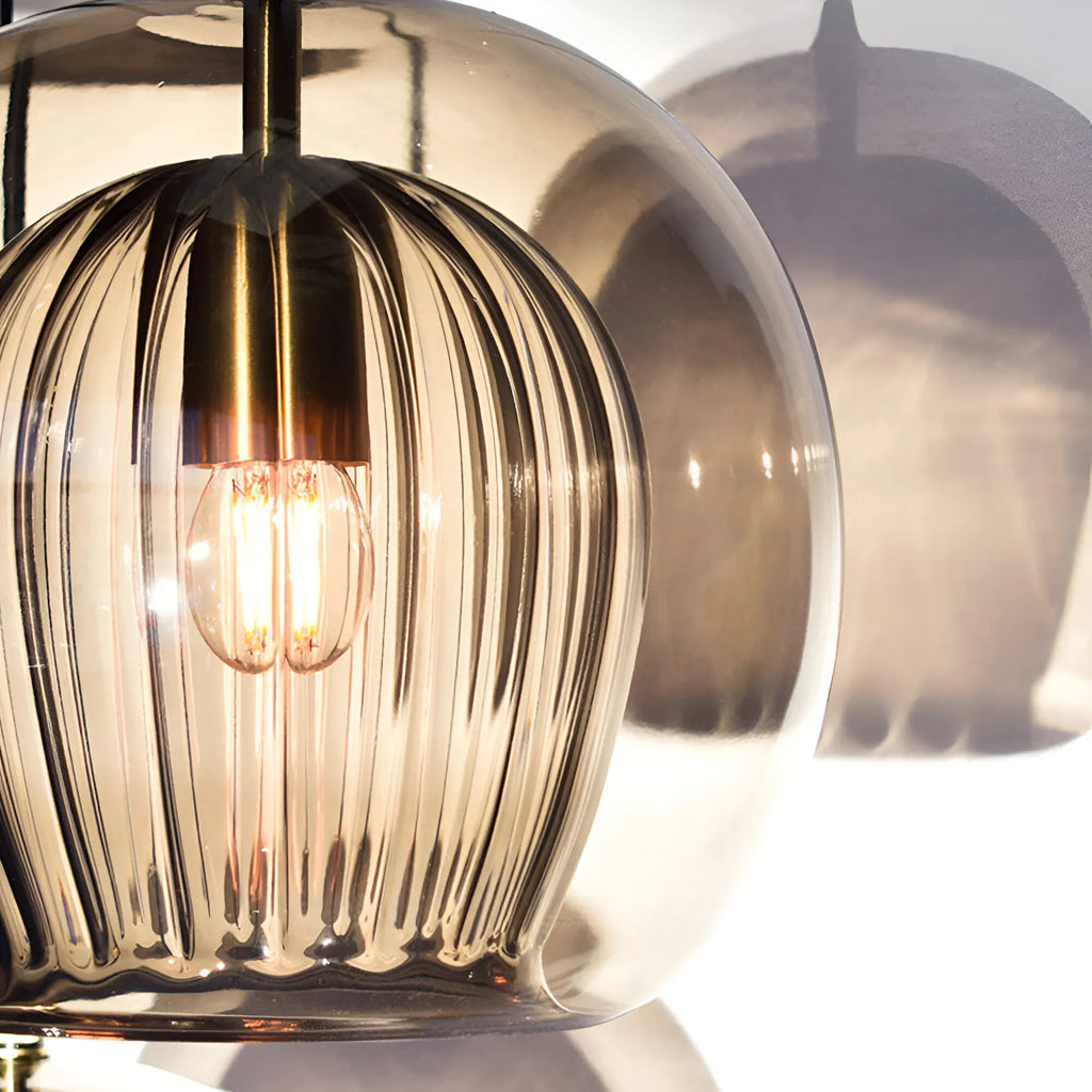 Avala Retro Glass Globe Pendant Light