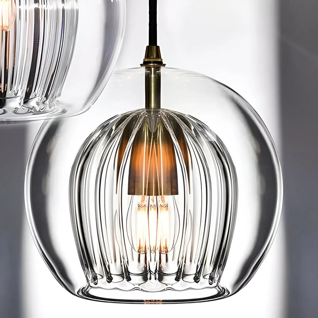 Avala Retro Glass Globe Pendant Light