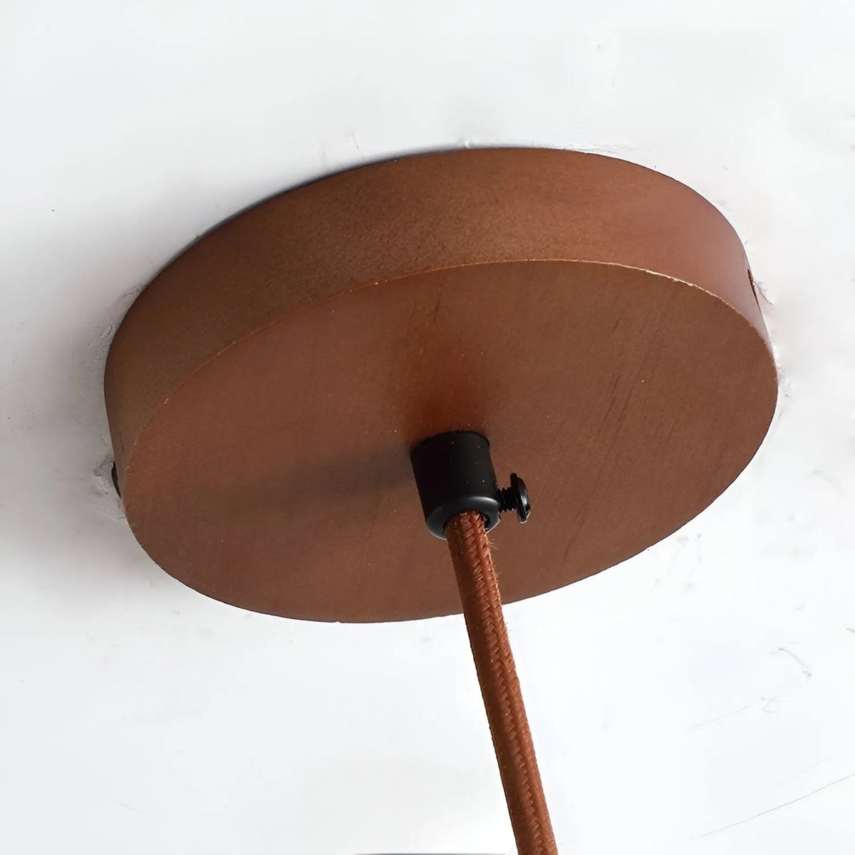 Avava Wabi-Sabi Travertine & Wood LED Pendant Light