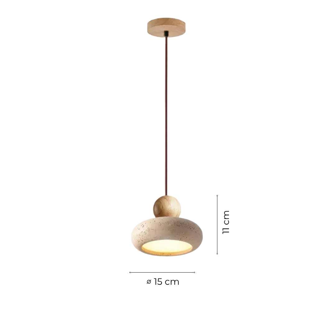 Avava Wabi-Sabi Travertine Pendant Light