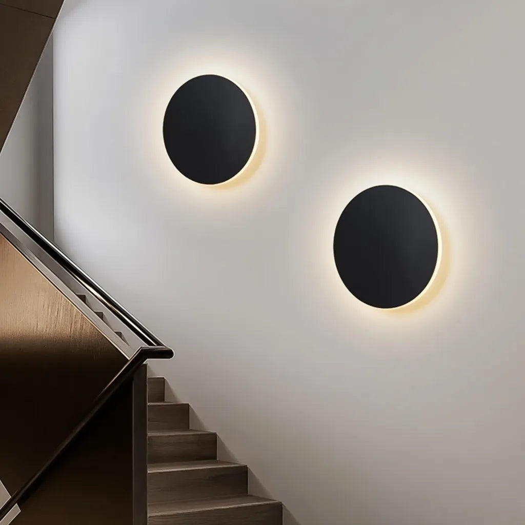 Ines Minimalist Round Aluminium LED Wall Light