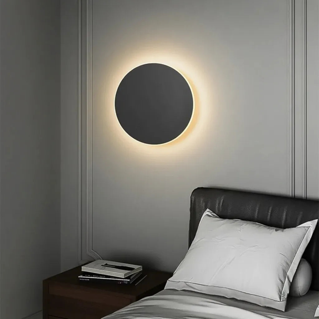 Ines Minimalist Round Aluminium LED Wall Light