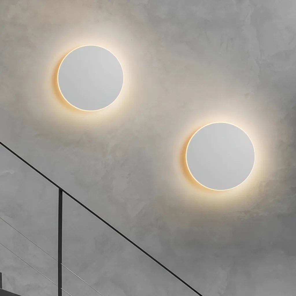 Ines Minimalist Round Aluminium LED Wall Light