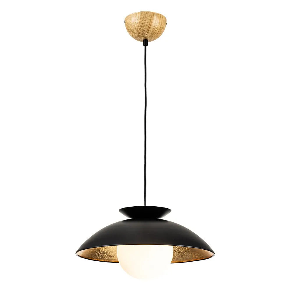Joss Scandinavian Glass Globe Dome Pendant Light