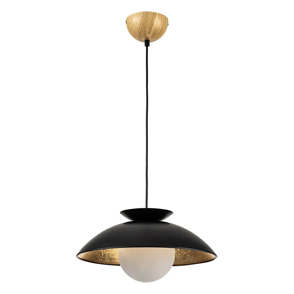 Joss Scandinavian Glass Globe Dome Pendant Light