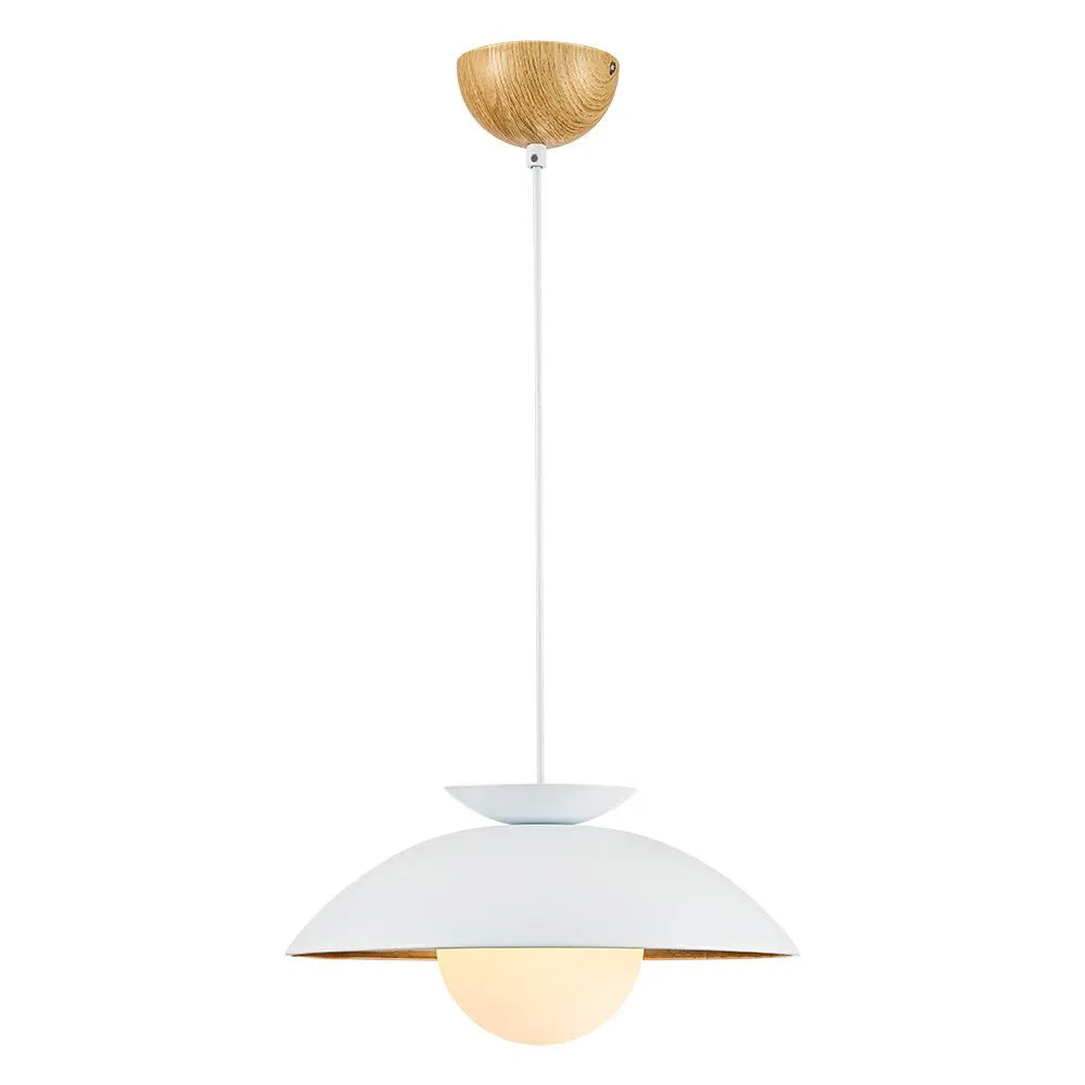 Joss Scandinavian Glass Globe Dome Pendant Light
